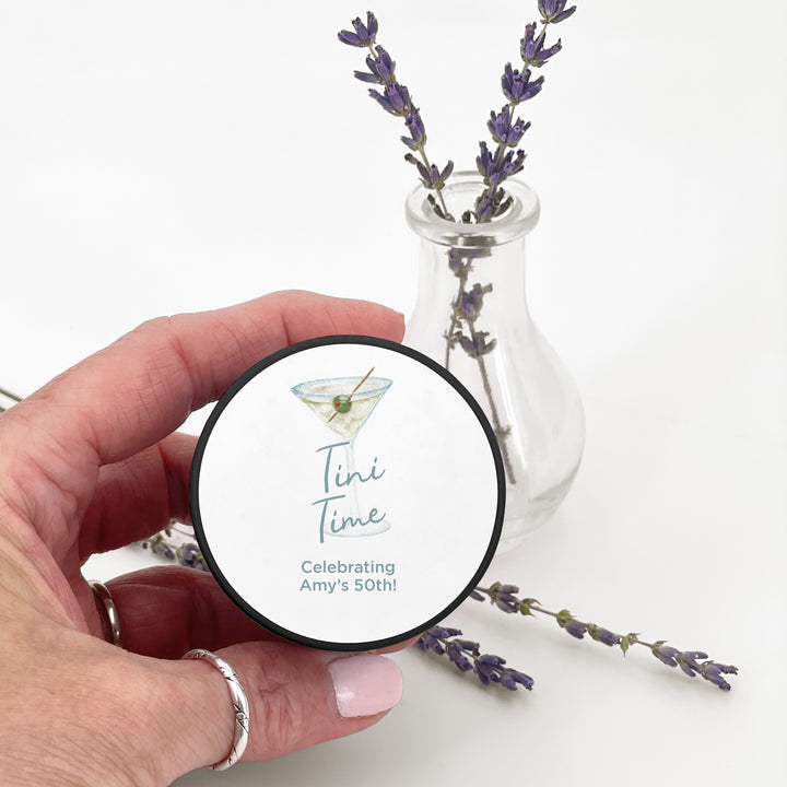 Custom Candles, Birthday Party Favors, Bachelorette Favors, A Tini Bit Older, Martini Candles, 2 oz lavender candles