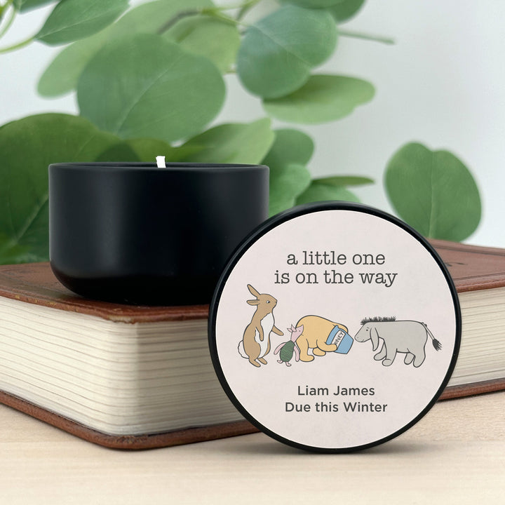 Personalized Candles, Baby Shower Candle Favors, Winnie the Pooh and Friends, 2oz Mini Lavender Candles