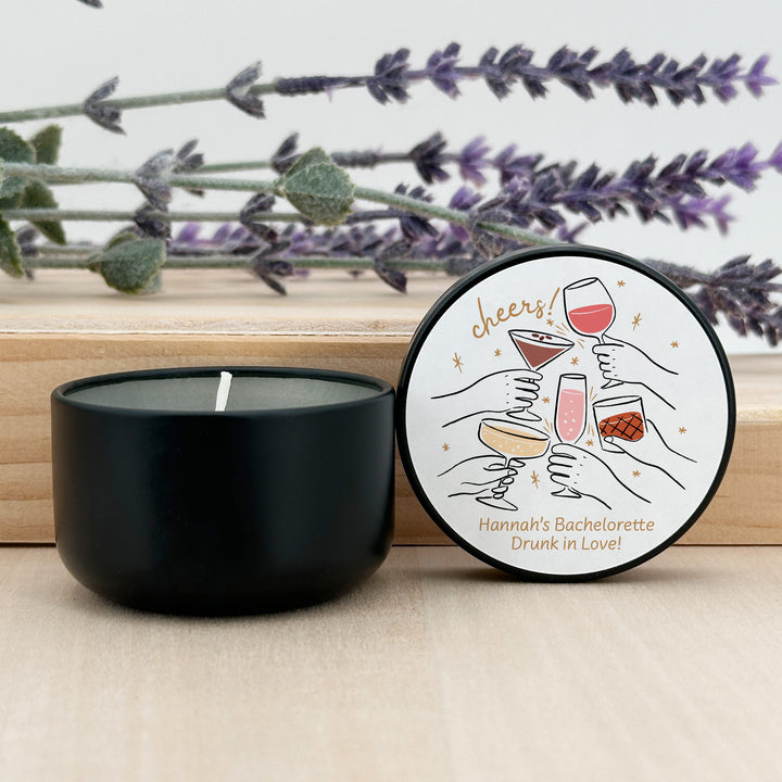 Cheers Cocktails Doodle, 2oz Mini Lavender Candles