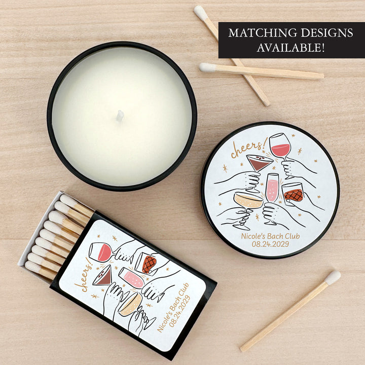 Cheers Cocktails Doodle, 2oz Mini Lavender Candles