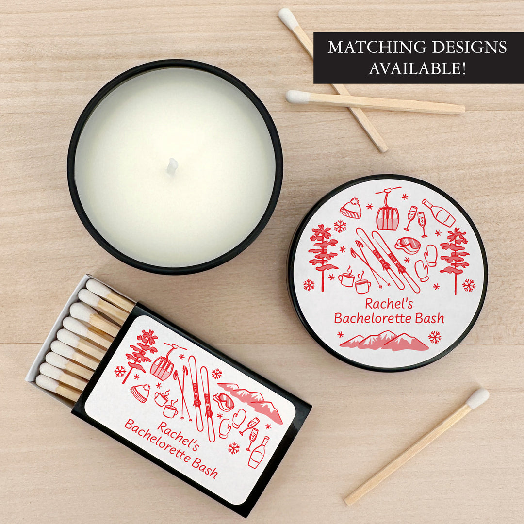 Ski Pattern Sketch 2oz Mini Lavender Candles