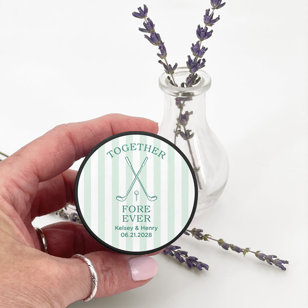 Last Swing Before the Ring, Golf Stripe 2oz Mini Lavender Candles