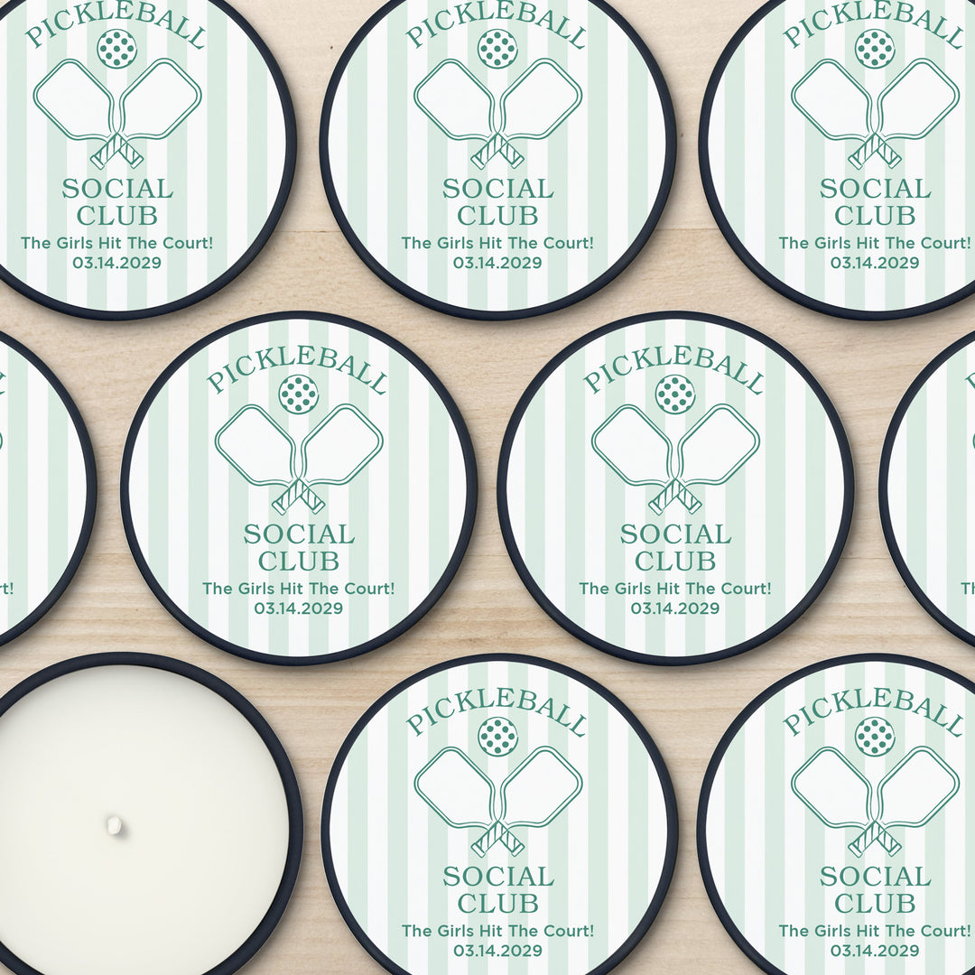 A Perfect Match, Pickleball Stripe 2oz Mini Lavender Candles