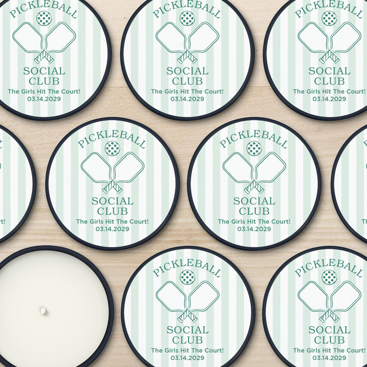 A Perfect Match, Pickleball Stripe 2oz Mini Lavender Candles