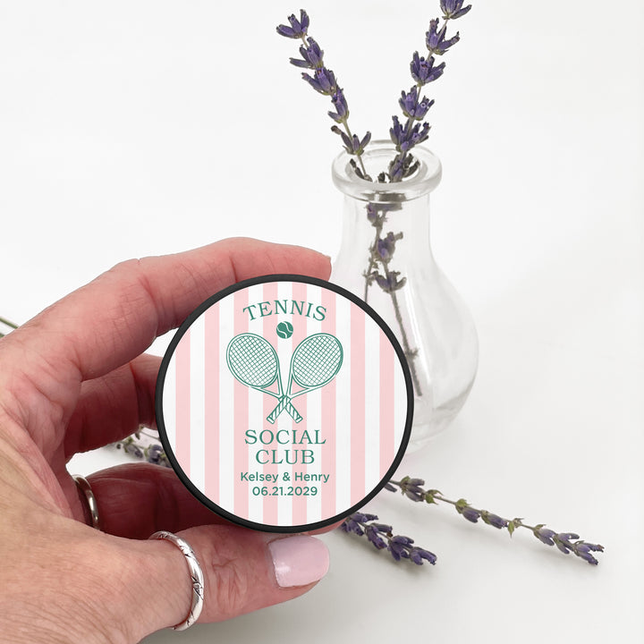 A Perfect Match, Tennis Stripe 2oz Mini Lavender Candles