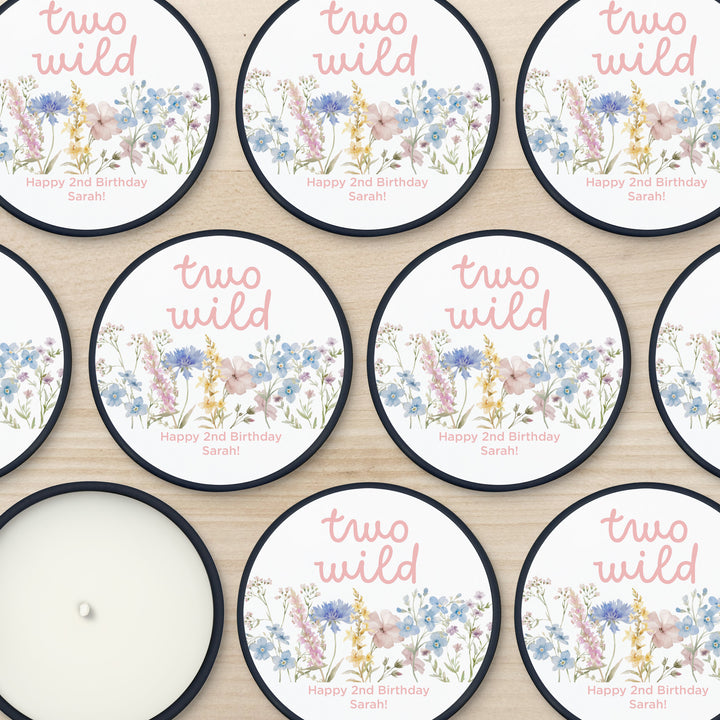 Little Wildflower Birthday, Wild One, Two Wild, Wild & Three, 2oz Mini Lavender Candles