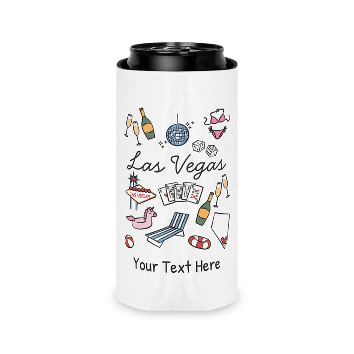 Las Vegas Can Cooler — Personalized Bachelorette Party Can Cooler