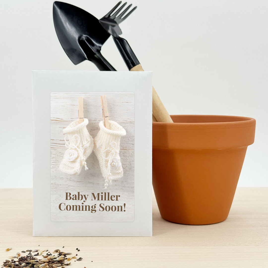 Wedding Favor Seed Packets, Bridal Shower Seeds, Baby Shower Seed Packets, Custom Wildflower Seed Packets