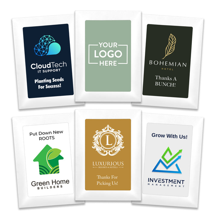 Promotional Seed Packets with Your Logo, Custom Wildflower Seed Packets