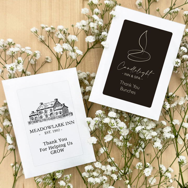 Promotional Seed Packets with Your Logo, Custom Wildflower Seed Packets