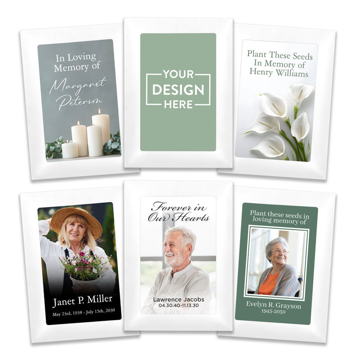 Memorial Seed Packets, Celebration of Life, Funeral Favors, Custom Wildflower Seed Packets
