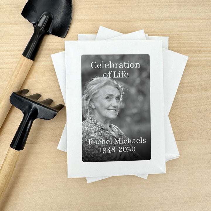 Memorial Seed Packets, Celebration of Life, Funeral Favors, Custom Wildflower Seed Packets