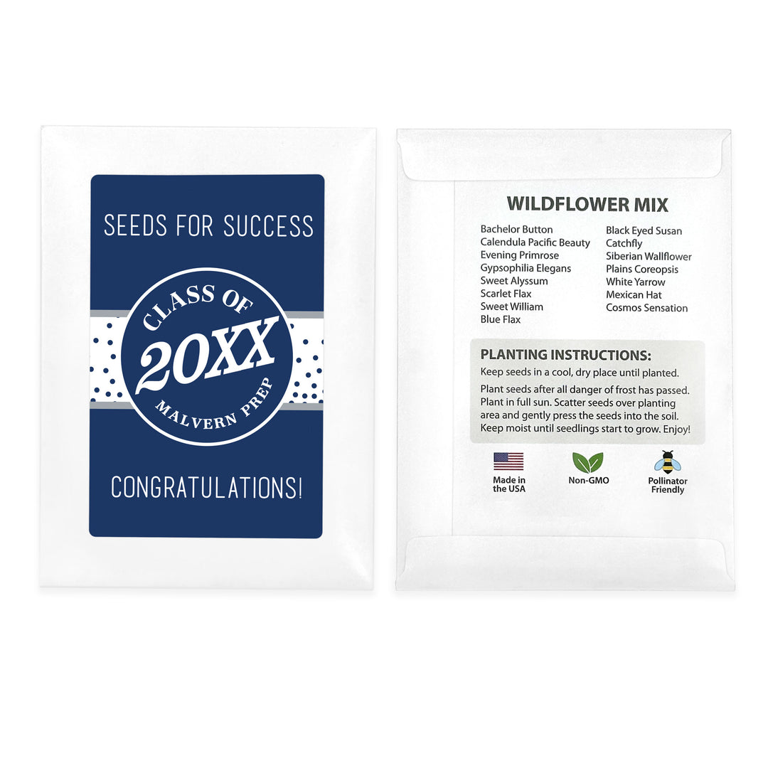 Malvern Prep Graduation, Seeds for Success, Wildflower Seed Packets
