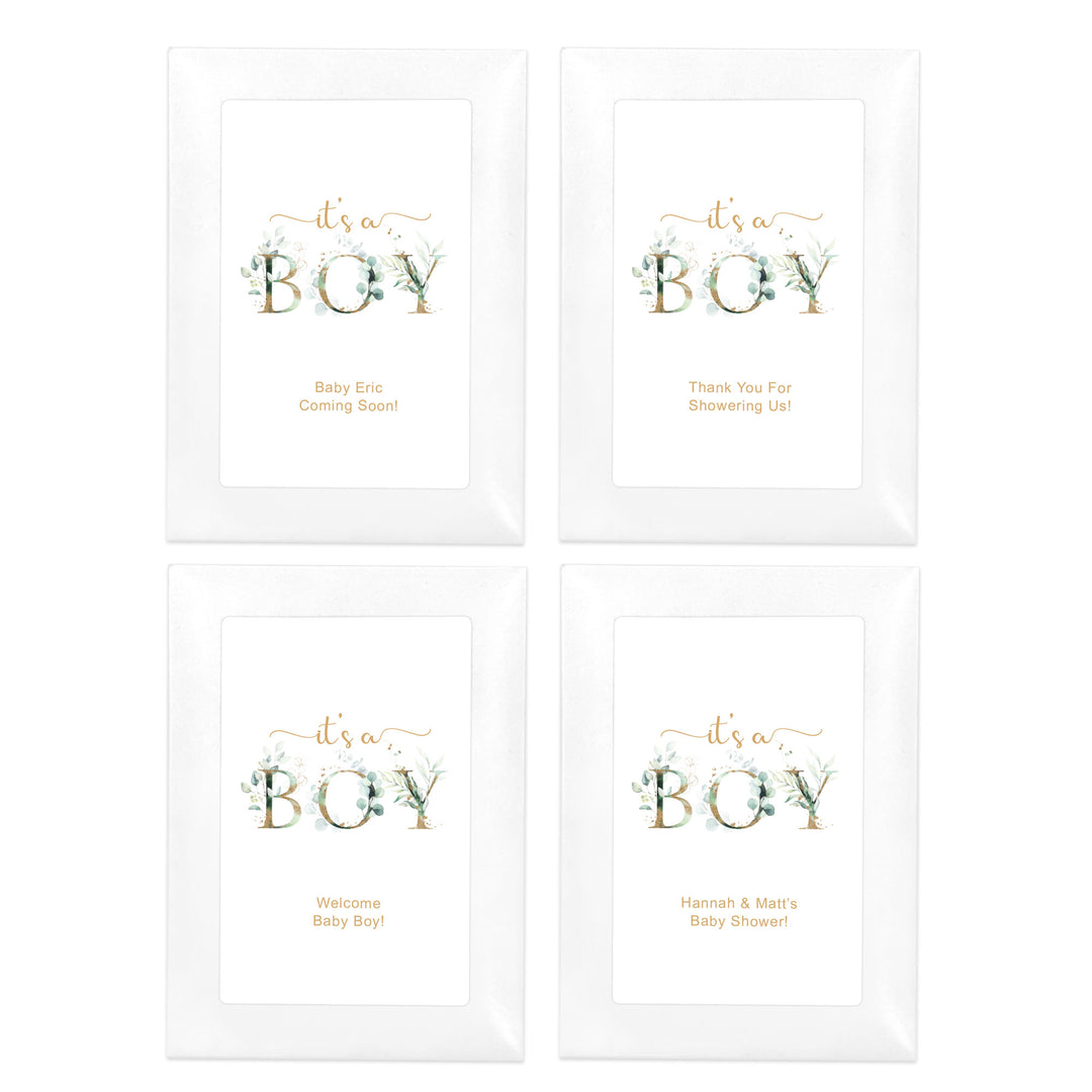 It's a Boy, Baby Shower Favors, Wildflower Seed Packets