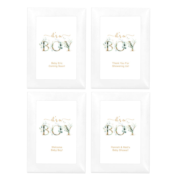 It's a Boy, Baby Shower Favors, Wildflower Seed Packets