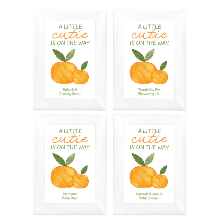 A Little Cutie is on the Way, Baby Shower Favor, Wildflower Seed Packets