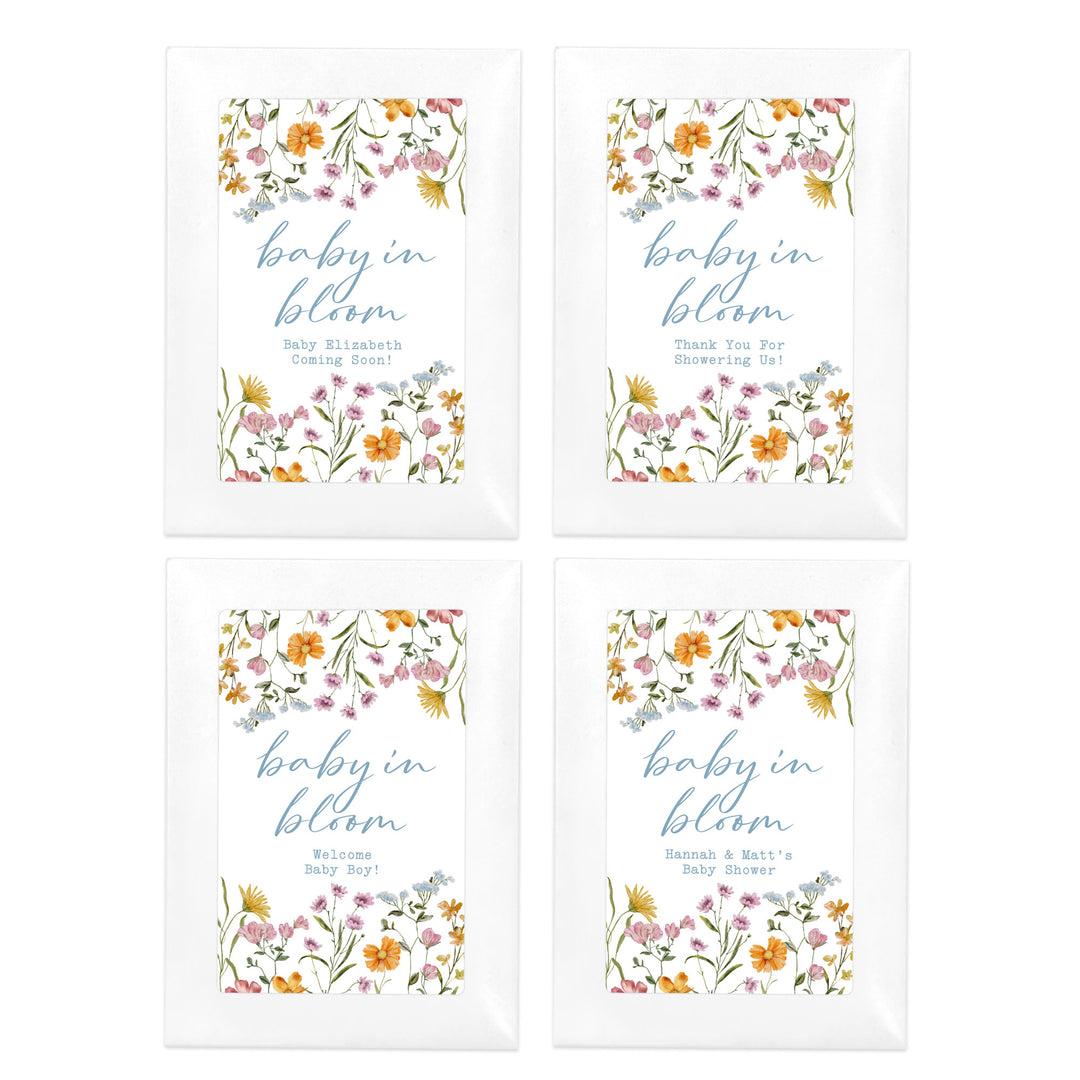 Wildflower Baby in Bloom, Baby Shower, Wildflower Seed Packets