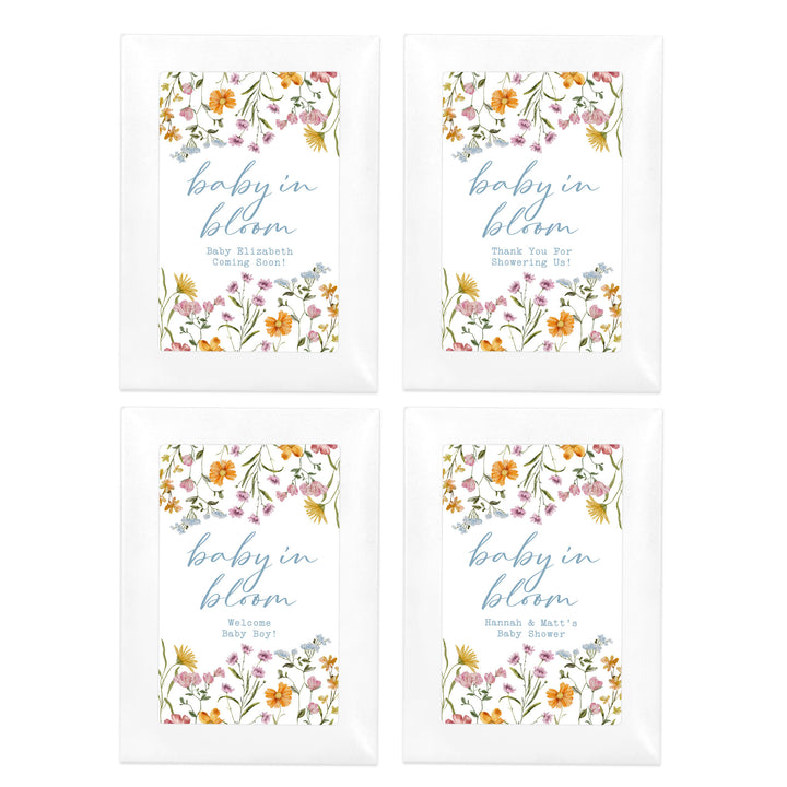Wildflower Baby in Bloom, Baby Shower, Wildflower Seed Packets