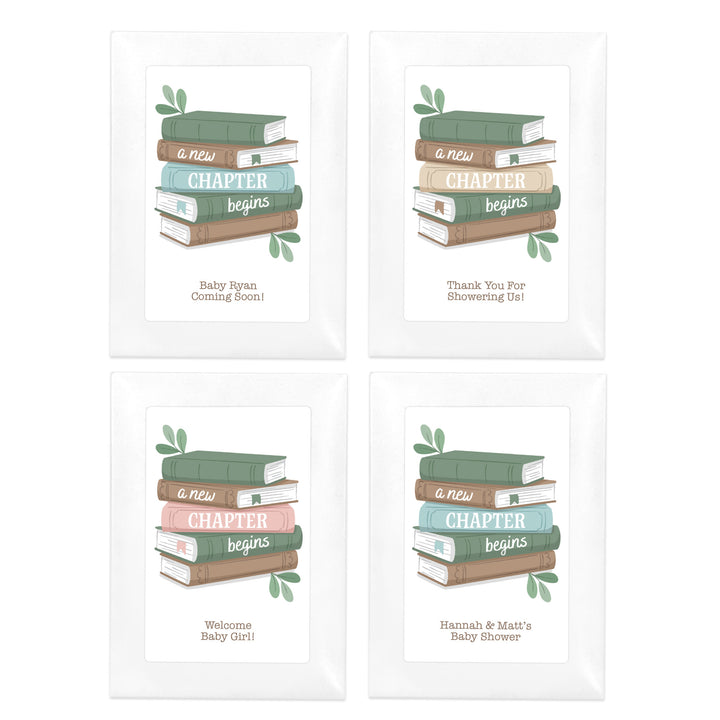 A New Chapter Begins, Baby Shower Favor, Wildflower Seed Packets