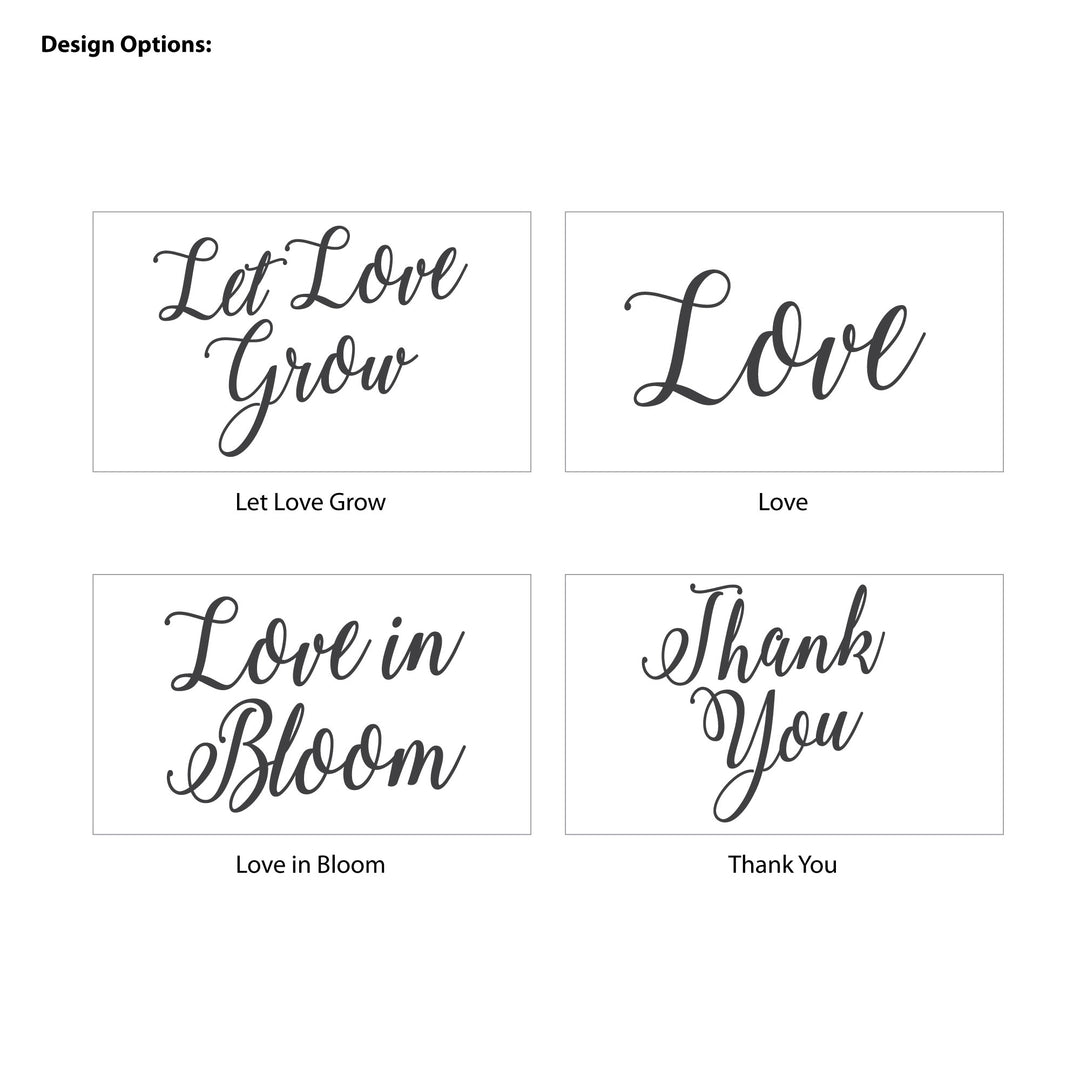 Love in Bloom Blue Floral, Wedding Favor, Wildflower Seed Packets