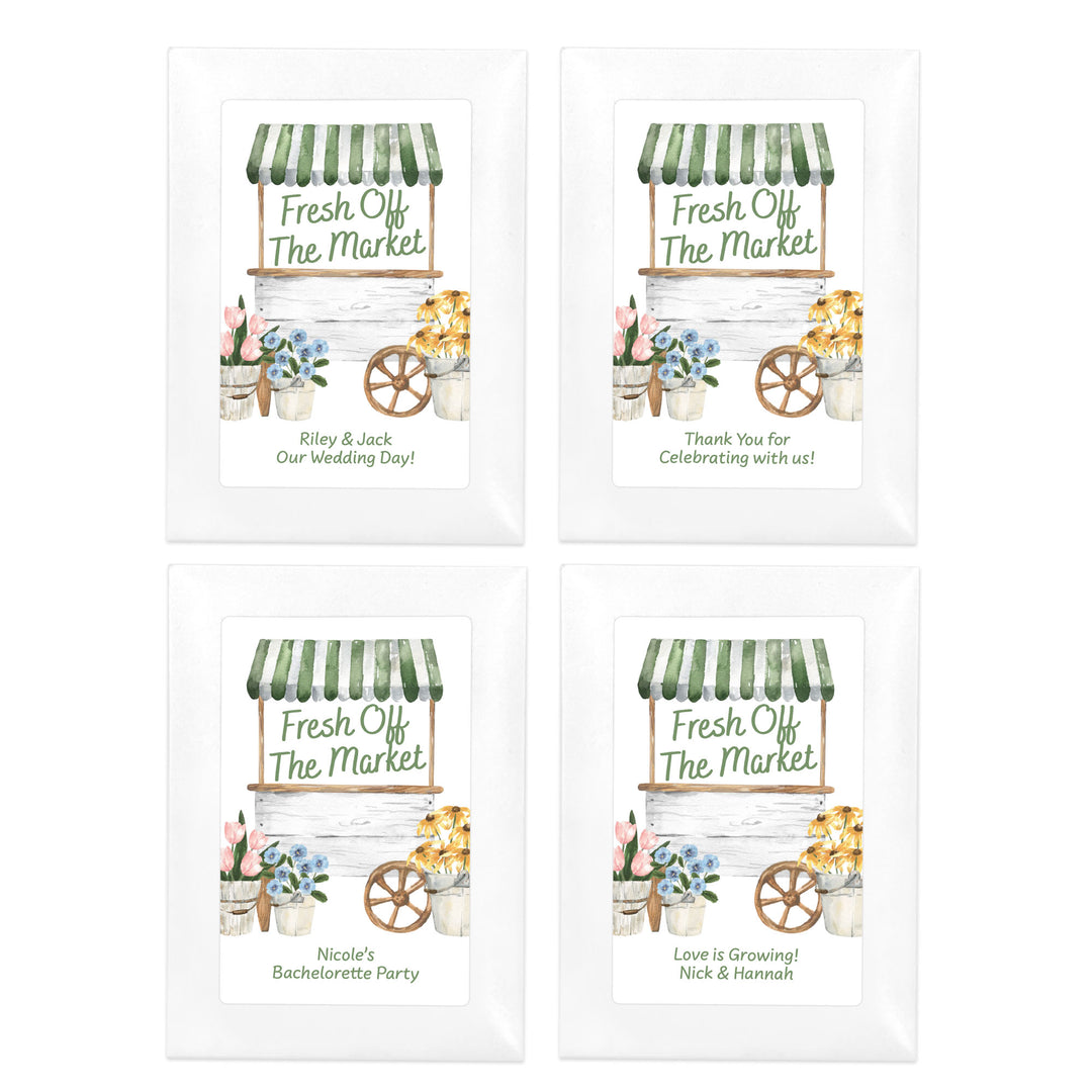 Fresh Off the Market, Bridal Shower, Wildflower Seed Packets