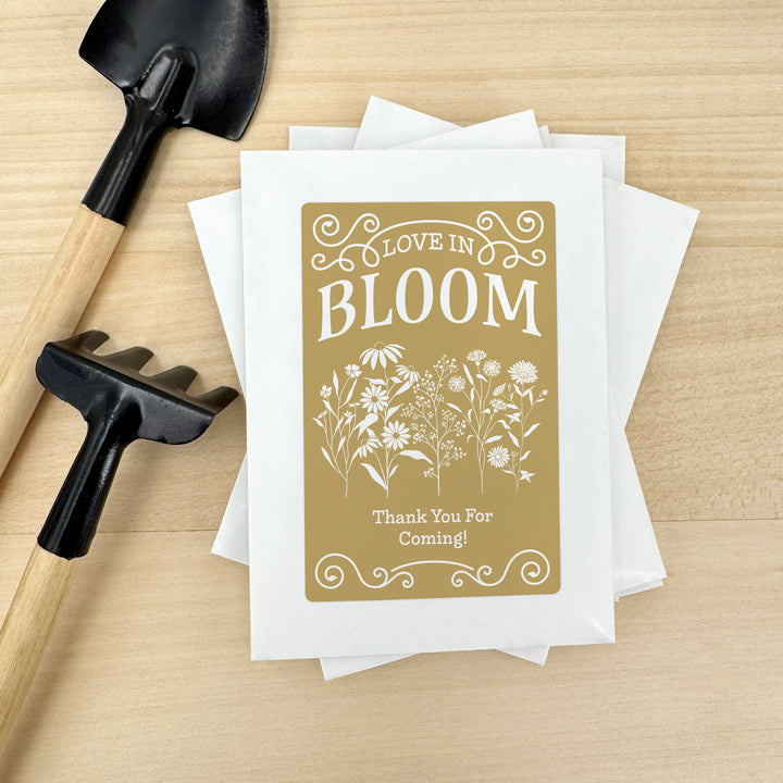 Love in Bloom Wildflowers, Wedding Favors, Wildflower Seed Packets