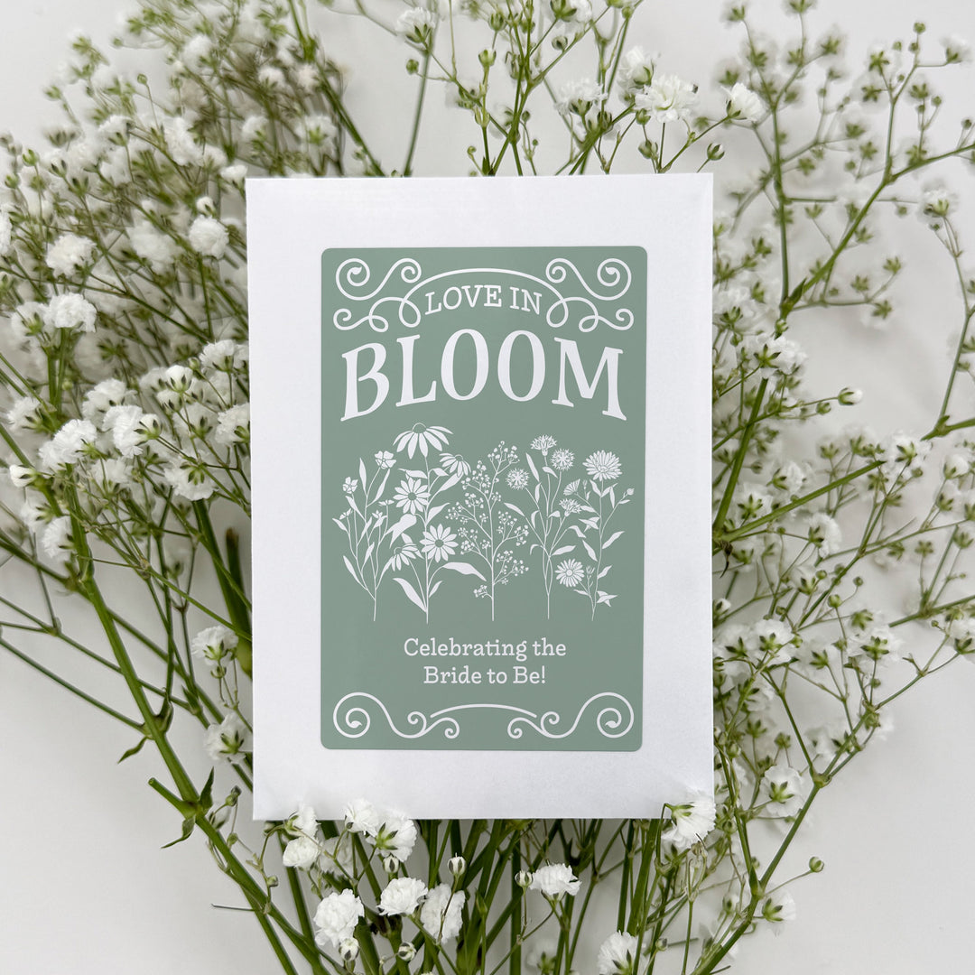 Love in Bloom Wildflowers, Wedding Favors, Wildflower Seed Packets