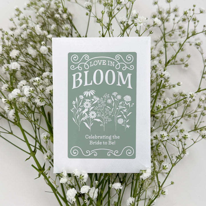Love in Bloom Wildflowers, Wedding Favors, Wildflower Seed Packets