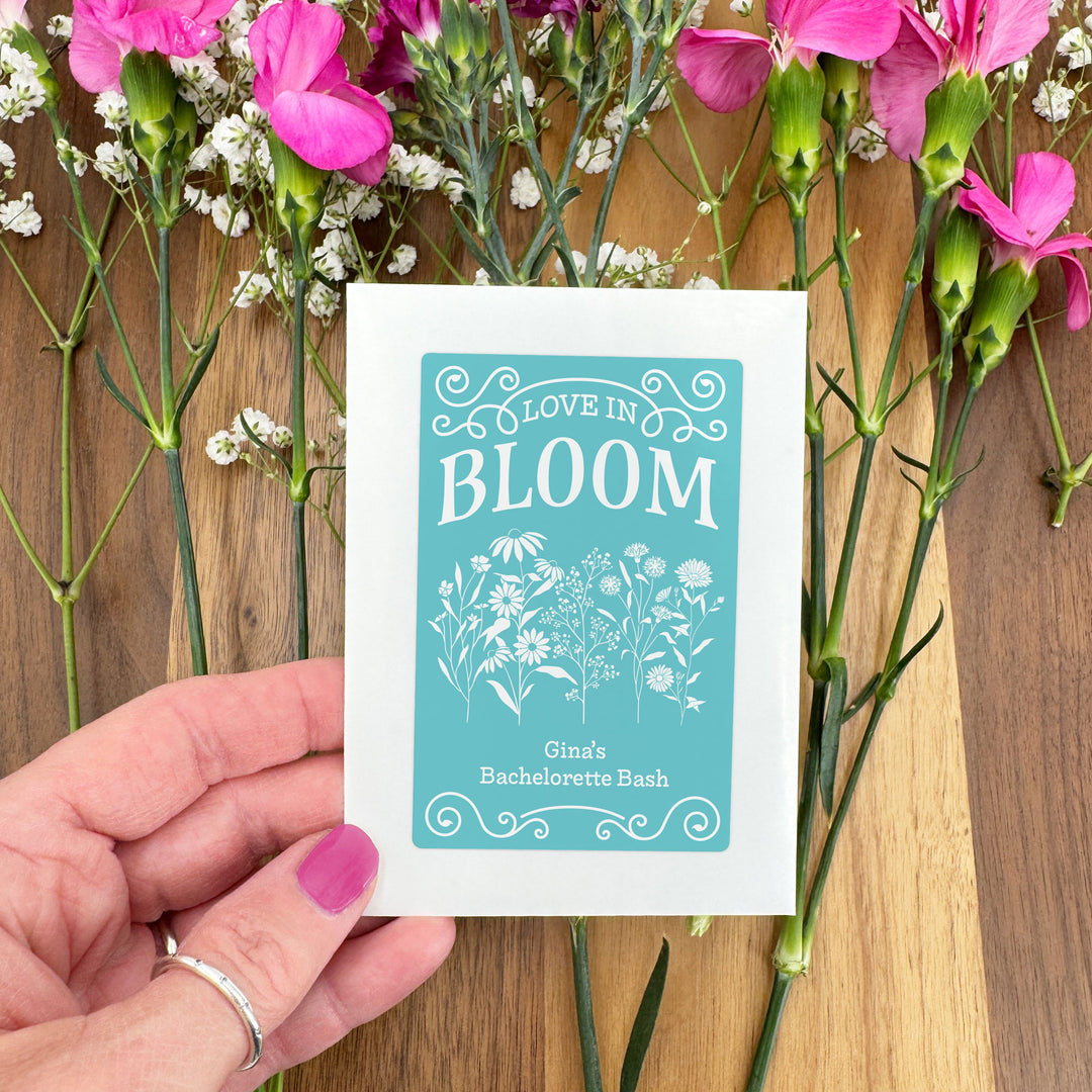 Love in Bloom Wildflowers, Wedding Favors, Wildflower Seed Packets