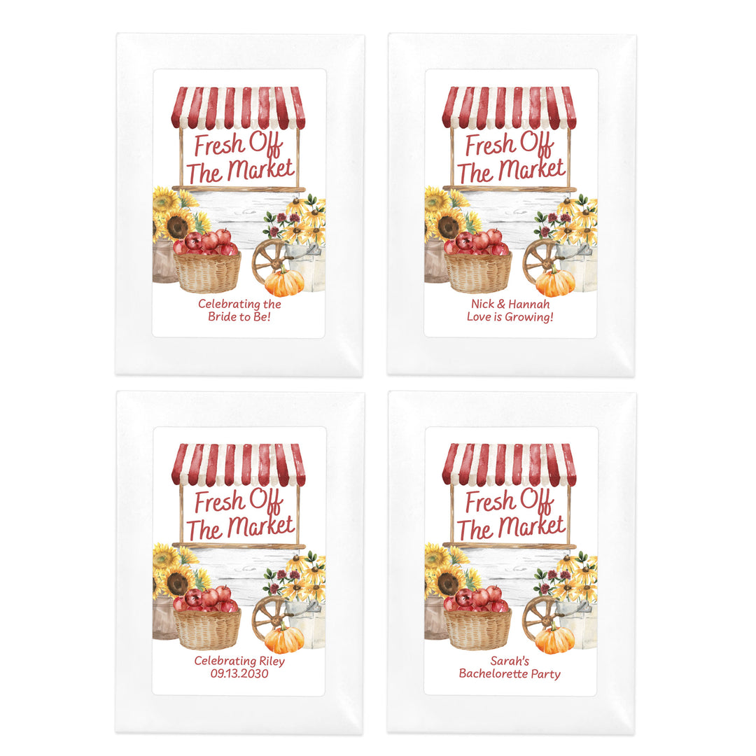 Fall Fresh Off the Market, Bridal Shower, Wildflower Seed Packets