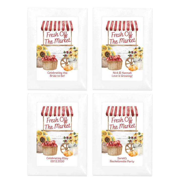 Fall Fresh Off the Market, Bridal Shower, Wildflower Seed Packets