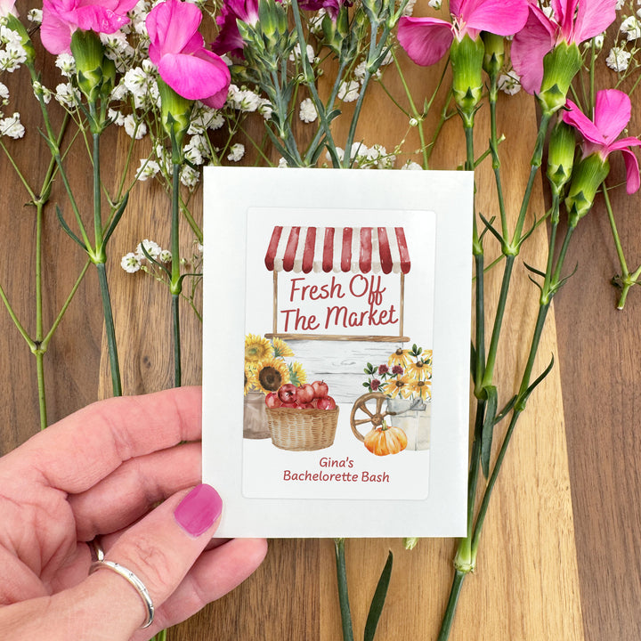 Fall Fresh Off the Market, Bridal Shower, Wildflower Seed Packets