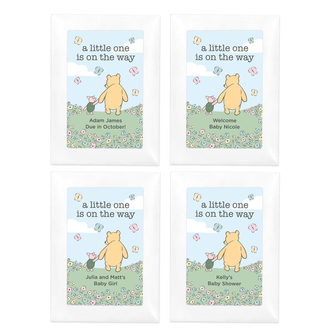 Winnie the Pooh & Piglet, Blue Skies, Baby Shower Favors, Wildflower Seed Packets