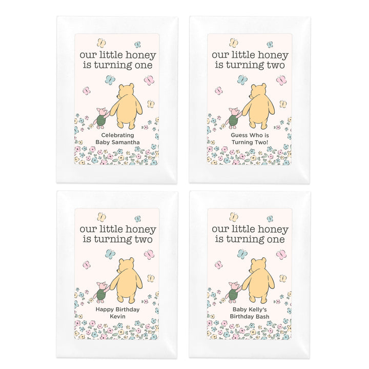 Winnie the Pooh & Piglet Birthday, Our Little Honey is Turning One, Wildflower Seed Packets