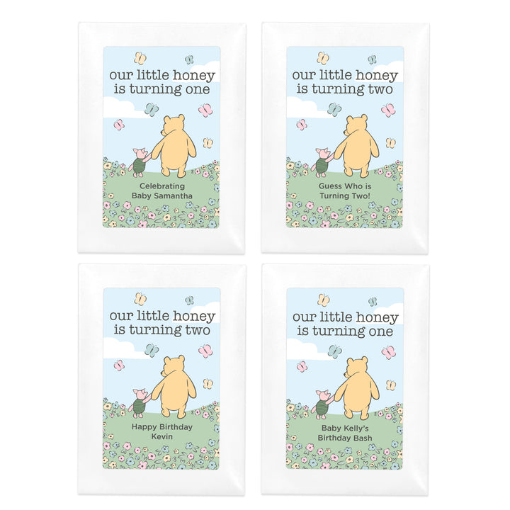 Winnie the Pooh & Piglet Blue Skies Birthday, Our Little Honey is Turning One, Wildflower Seed Packets