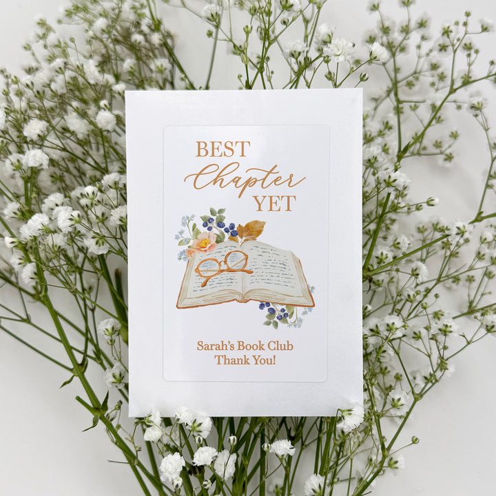 Best Chapter Yet Seed Packet Favors, Book Themed Bridal Shower, Custom Wildflower Seeds