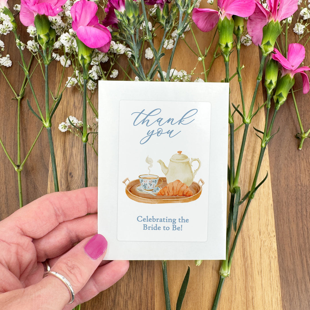 Bridal Brunch Seed Packet Favors, Bridal Shower, Bridal Shower Tea Tray, Custom Wildflower Seeds