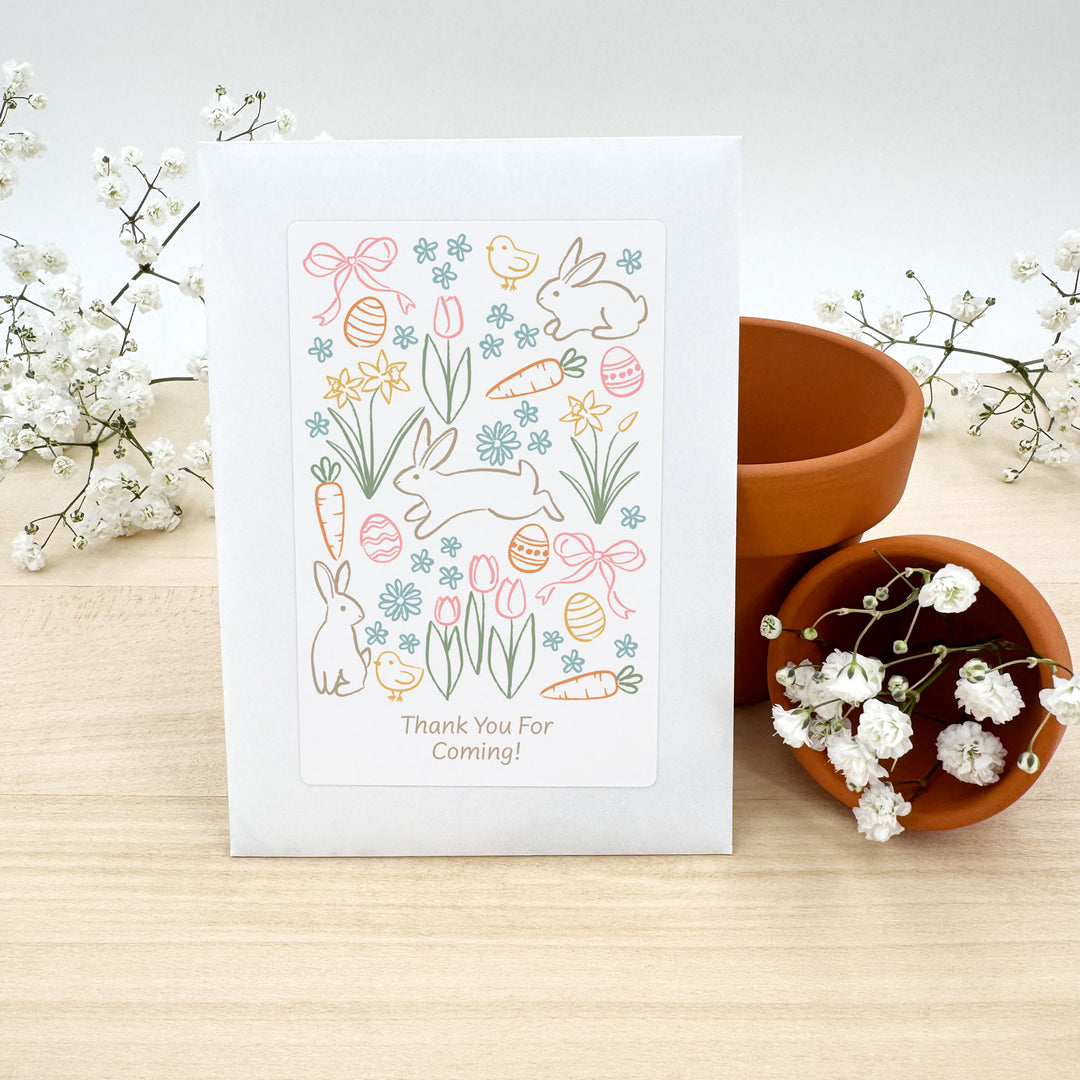 Easter Doodle, Wildflower Seed Packets