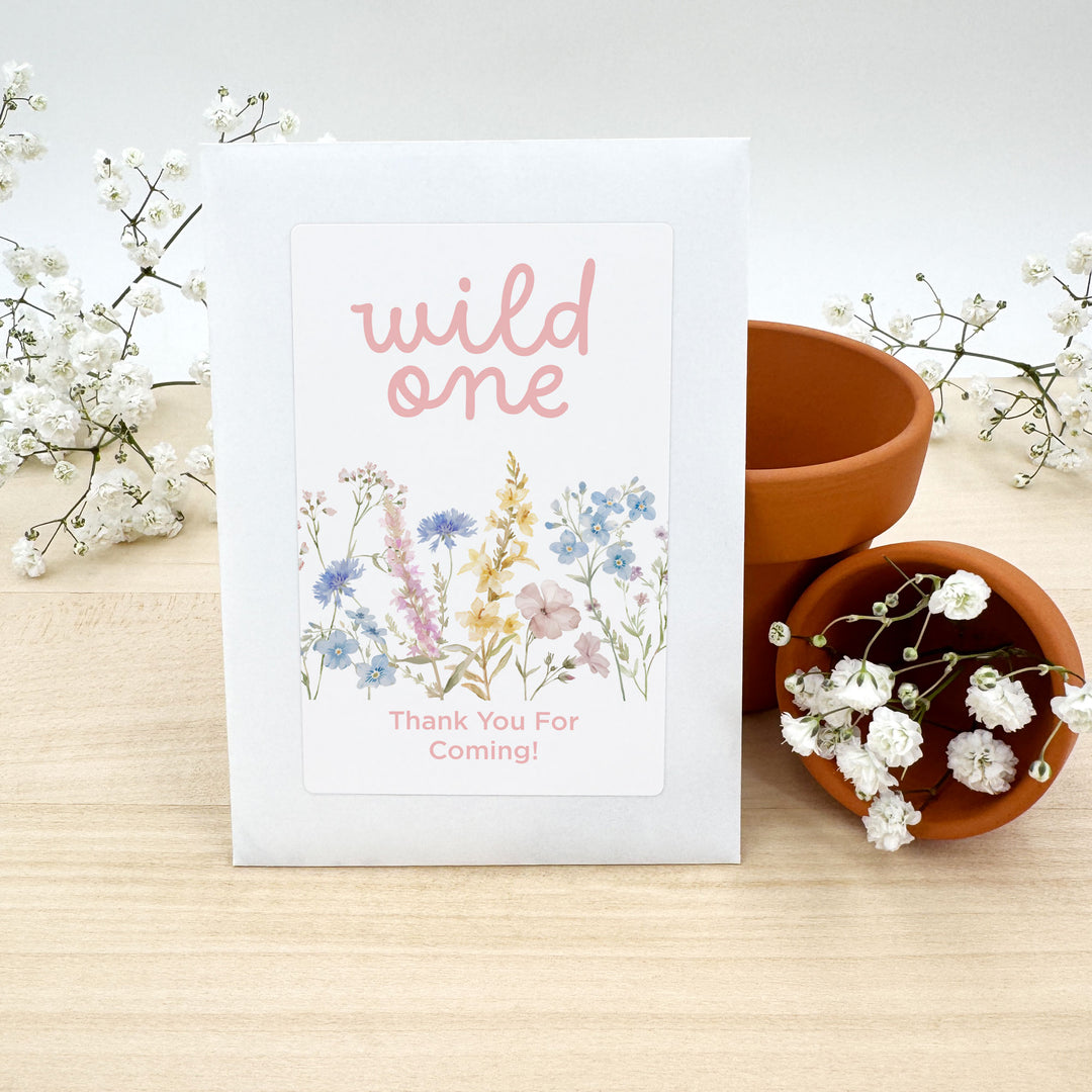 Wildflower Birthday, Wild One, Wildflower Seed Packets