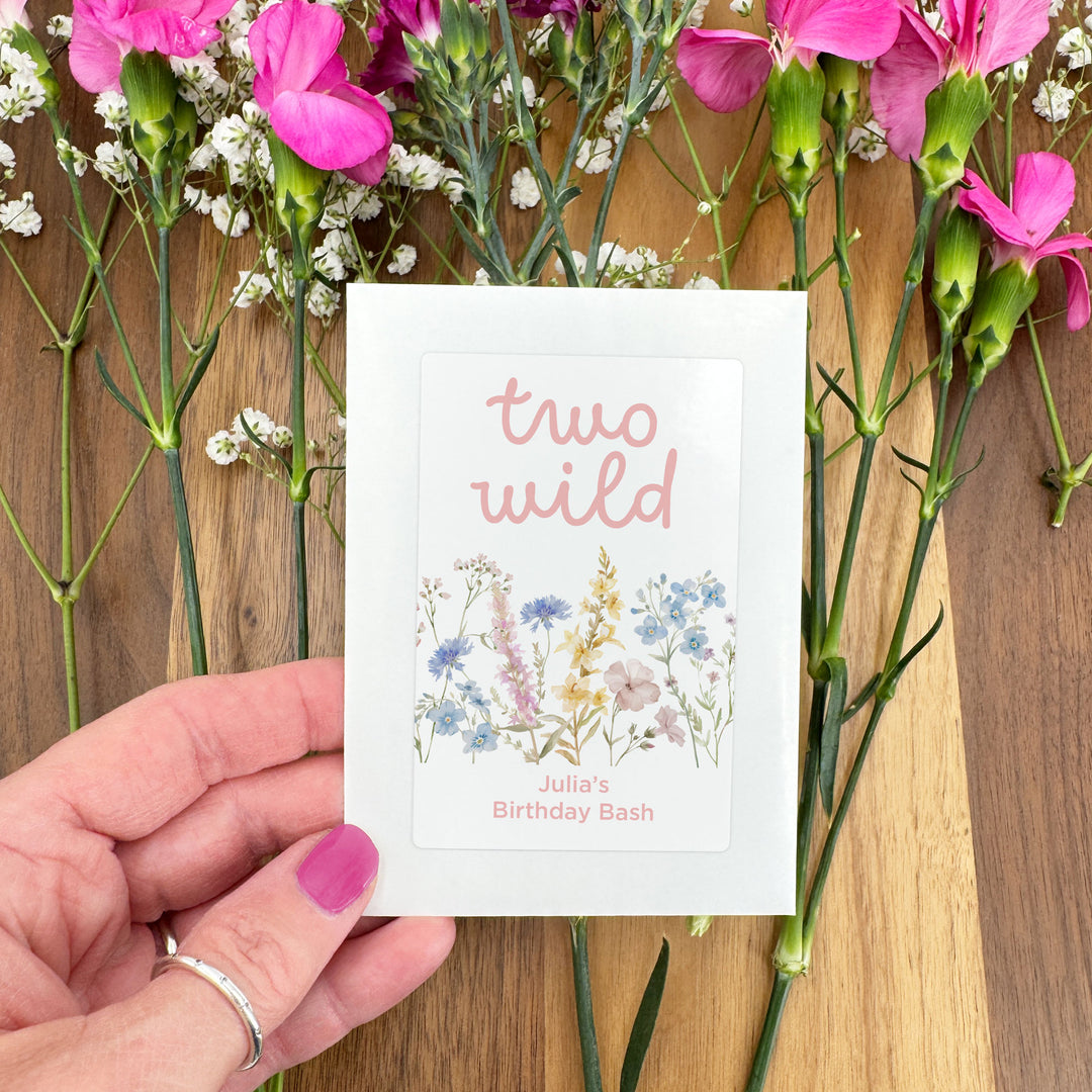 Wildflower Birthday, Wild One, Wildflower Seed Packets