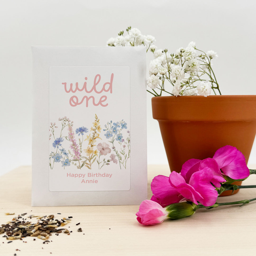 Wildflower Birthday, Wild One, Wildflower Seed Packets