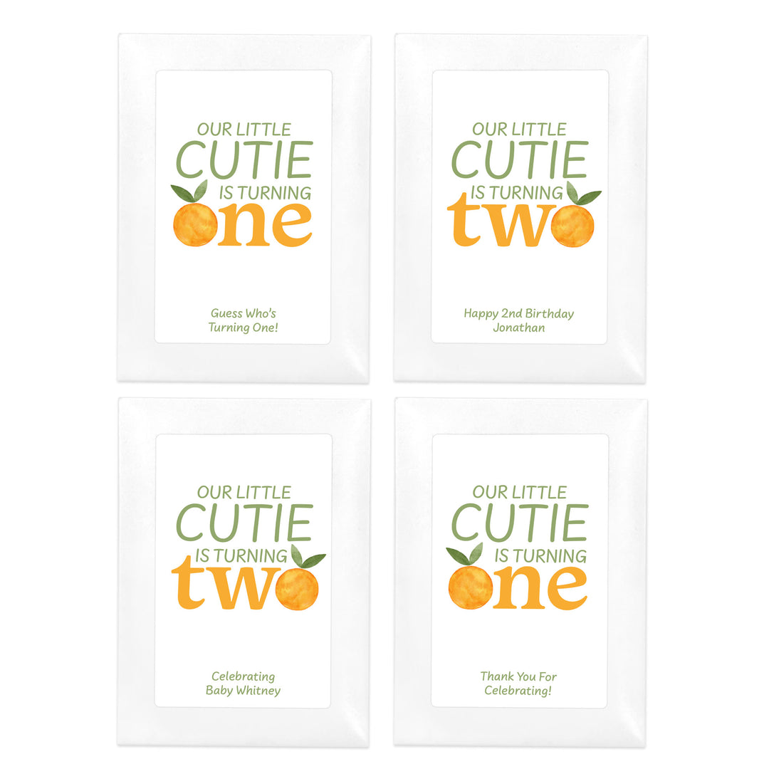 Little Cutie Birthday, Our Little Cutie is Turning One, Wildflower Seed Packets