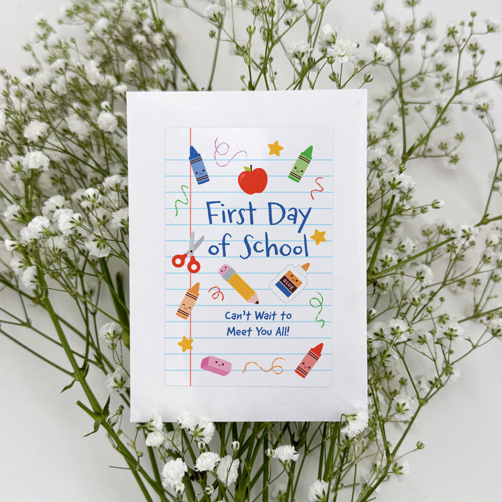 Custom Wildflower Seed Packets, Back to School Teacher Student Gift, Let&