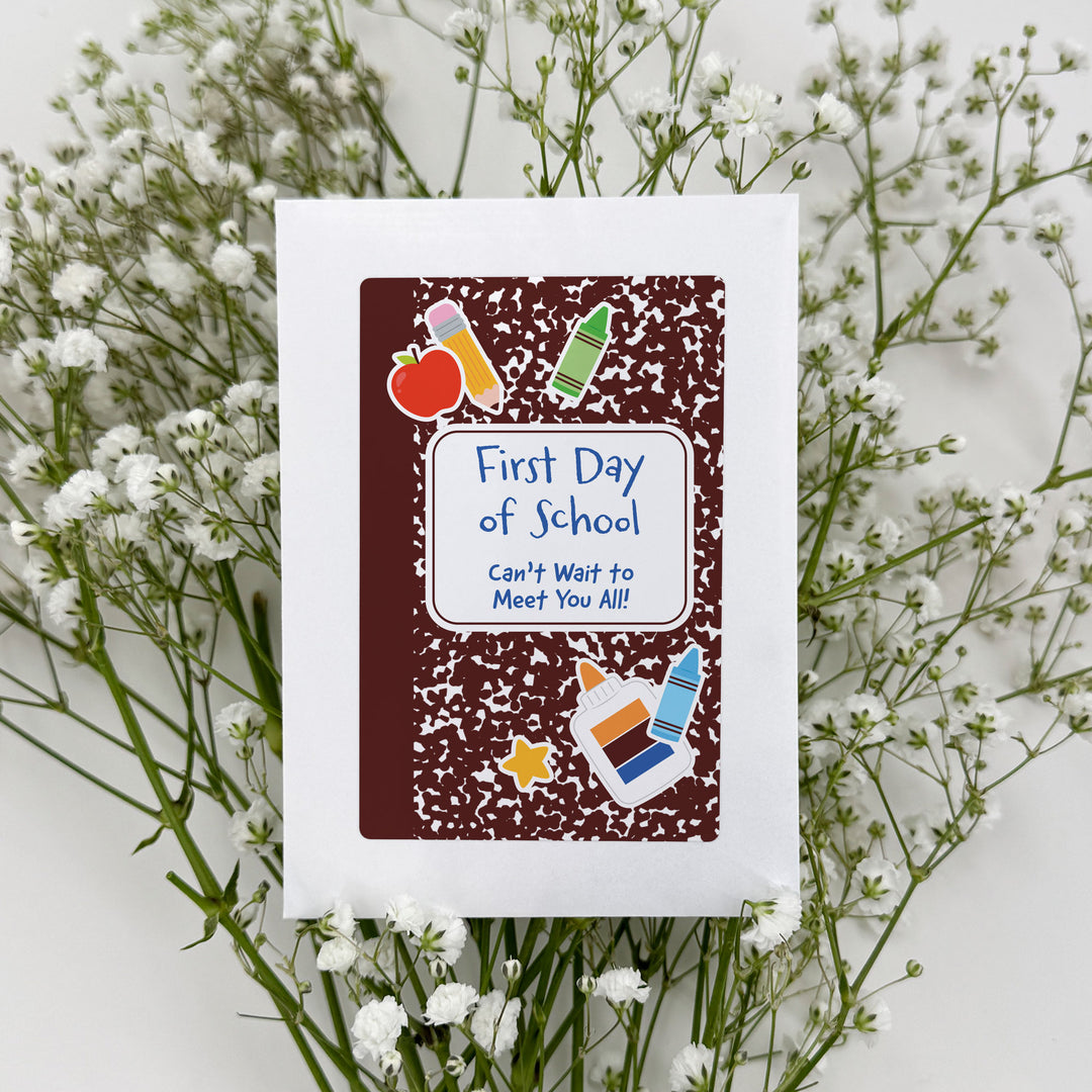 Custom Wildflower Seed Packets, Back to School Teacher Student Gift, Let&
