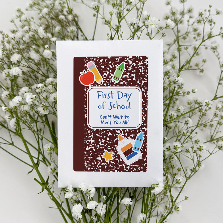 Custom Wildflower Seed Packets, Back to School Teacher Student Gift, Let&