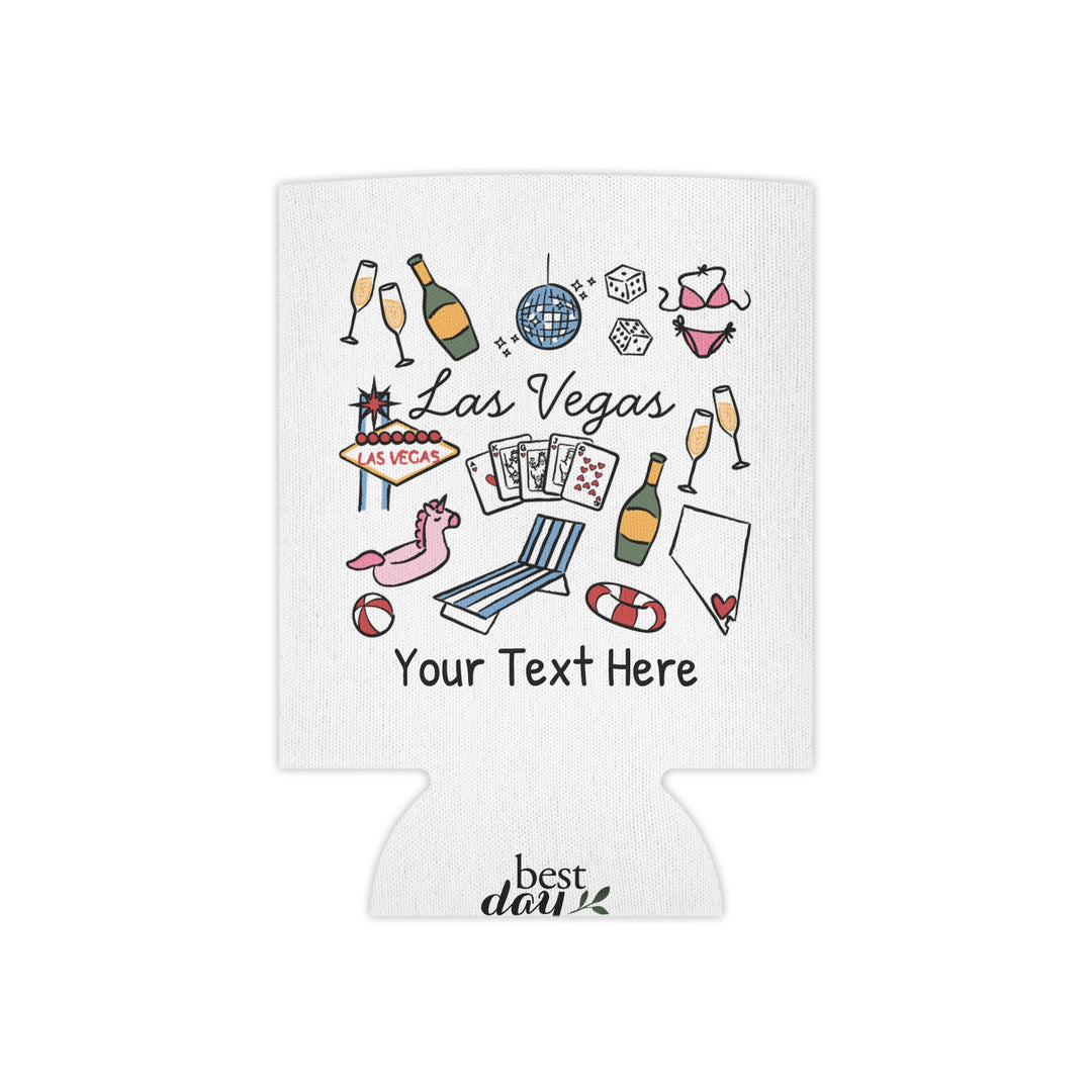 Las Vegas Can Cooler — Personalized Bachelorette Party Can Cooler