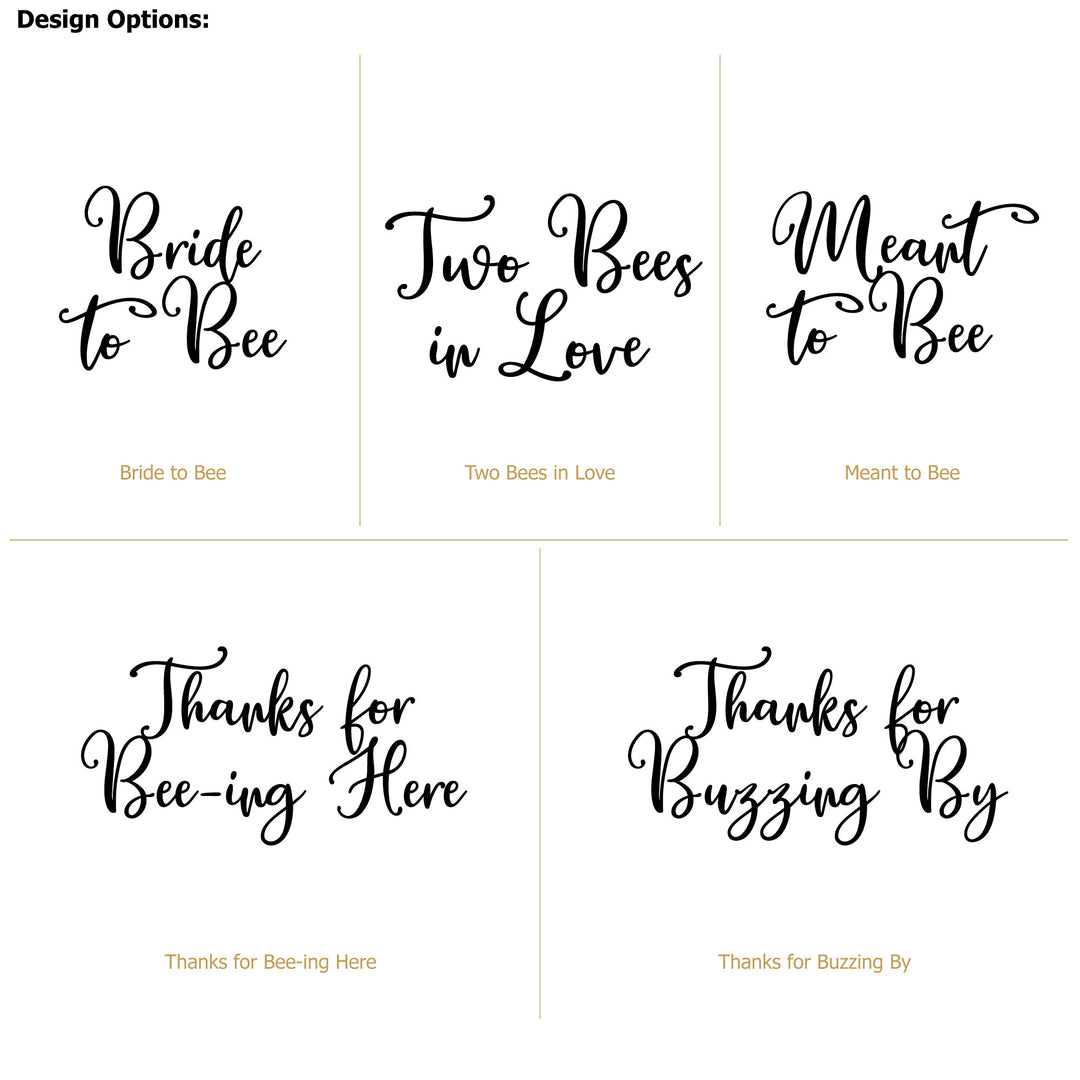 Watercolor Bees, Wedding Favor, Wildflower Seed Packets