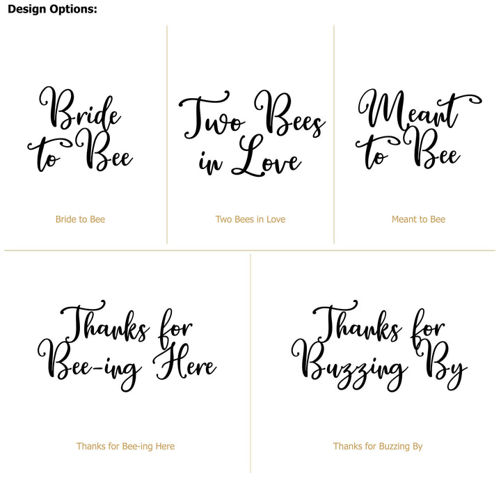 Watercolor Bees, Wedding Favor, Wildflower Seed Packets