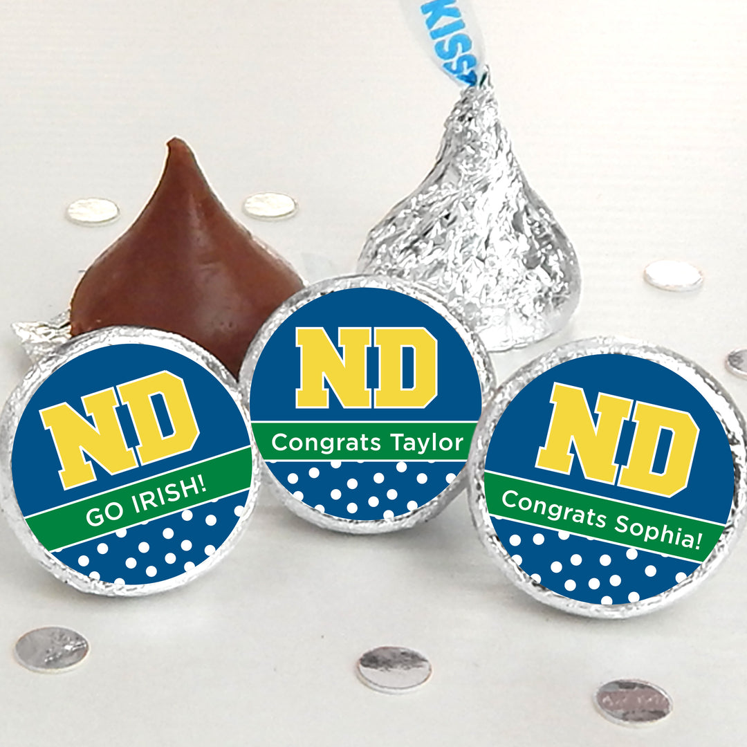 Notre Dame Personalized Hershey Kisses