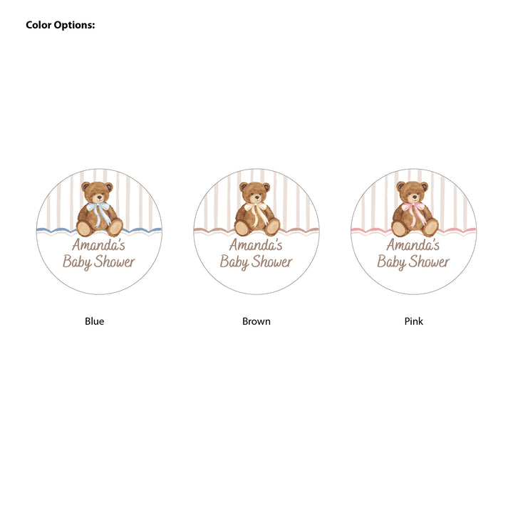 We Can Bearly Wait, Personalized Reese's Baby Shower Favors